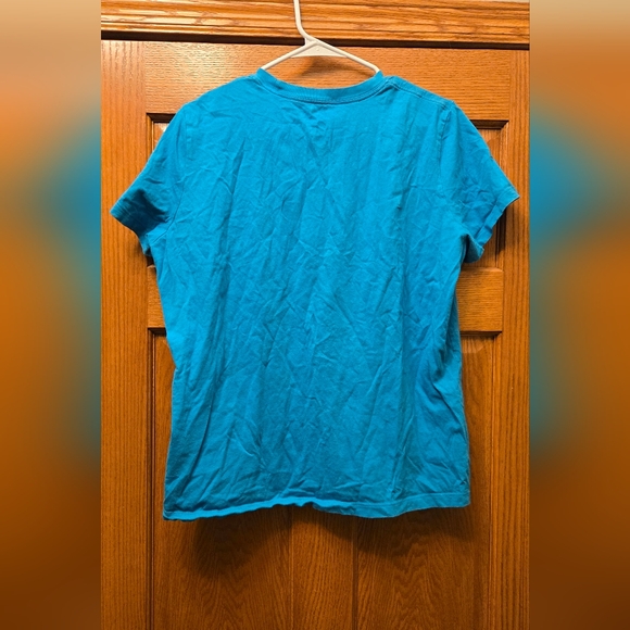 Nike, Women's size XL, Tee, Short Sleeve, Teal, Barely Worn, Good Shape - Picture 5 of 6